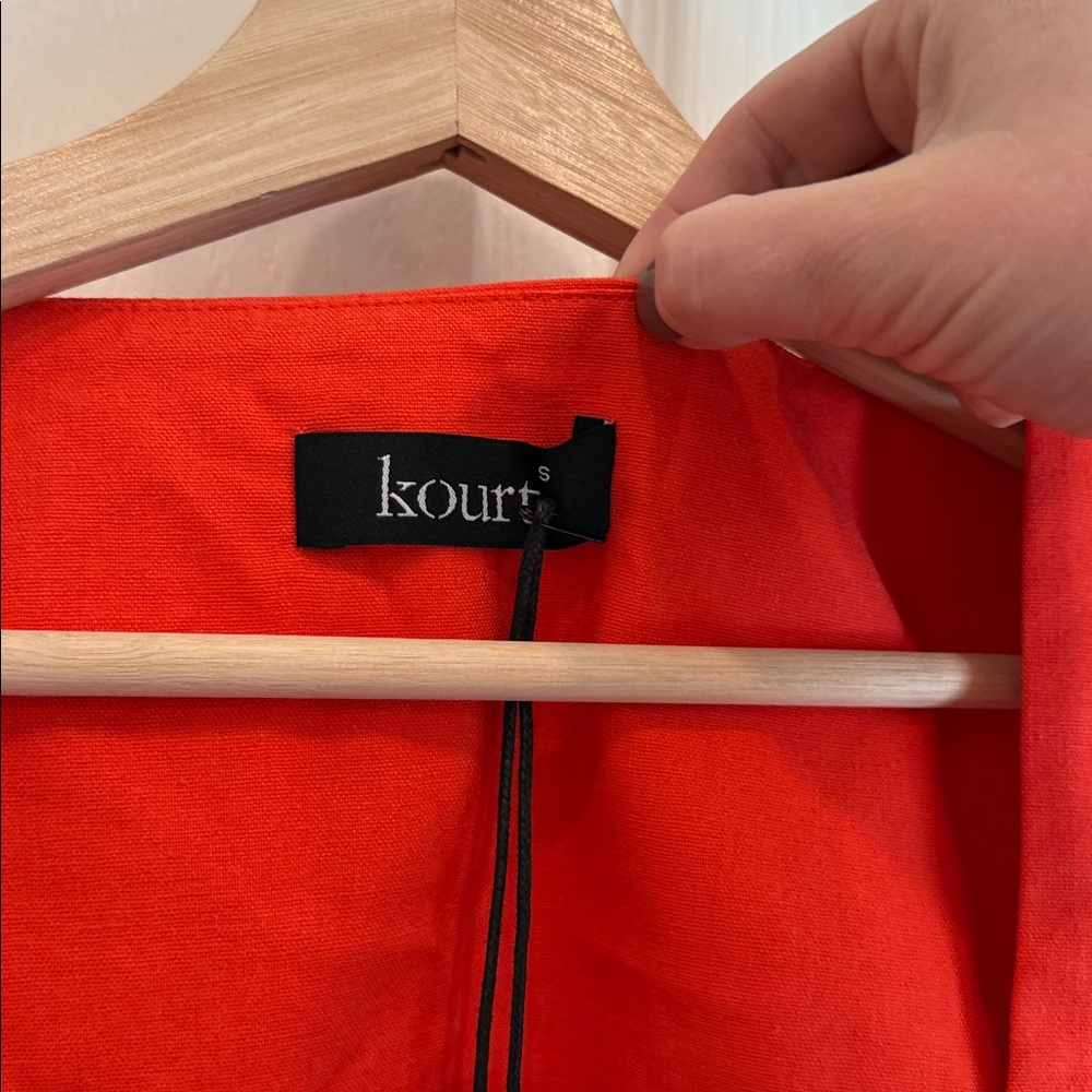Kourt Sabal set NWT Square neck boxy top and pants linen blend - Picture 8 of 15